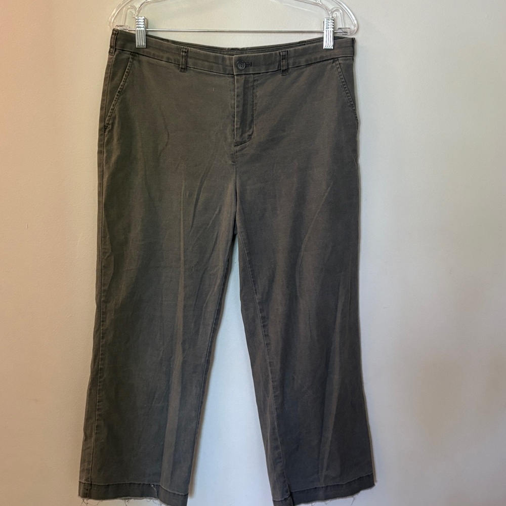 ATM Cropped wide leg chinos